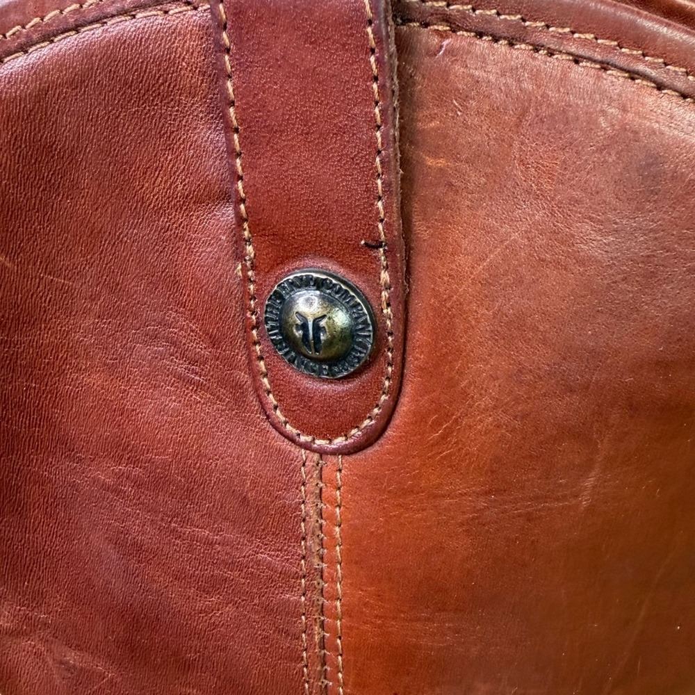 FRYE Melissa Brown Leather Boots Size 7B - Picture 9 of 9